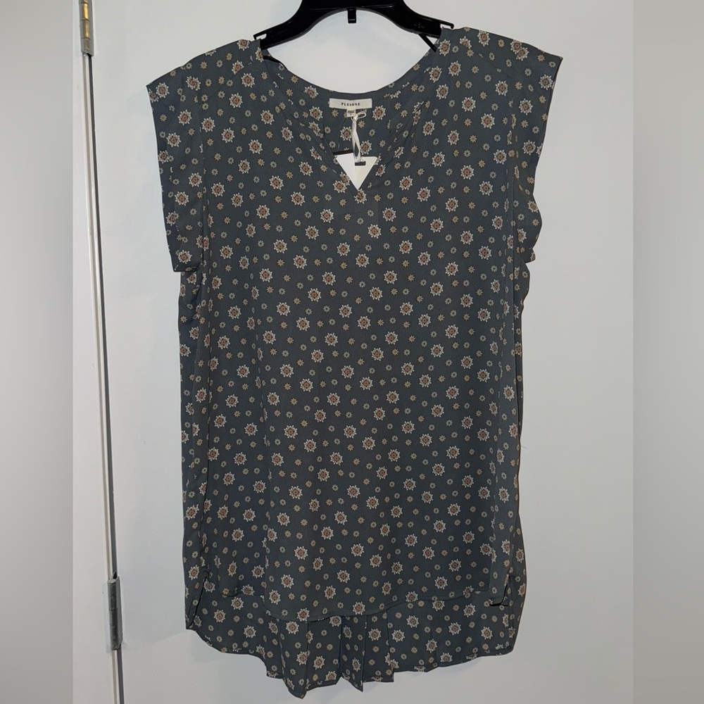 Nordstrom Blue Floral Shirt